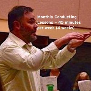 Monthly Conducting Lessons – 45 minutes per week (4 weeks)