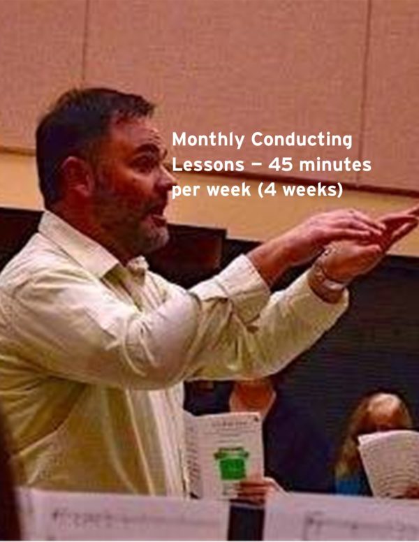 Monthly Conducting Lessons - 45 minutes per week (4 weeks)