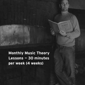 Monthly Music Theory Lessons – 30 minutes per week (4 weeks)