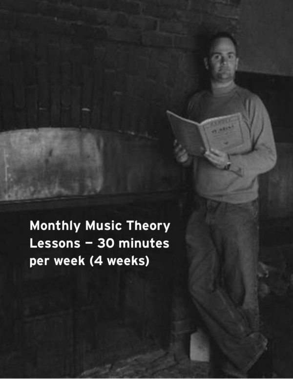 Monthly Music Theory Lessons - 30 minutes per week (4 weeks)