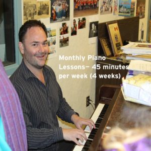 Monthly Piano Lessons at My Home – 45 minutes per week (4 weeks)